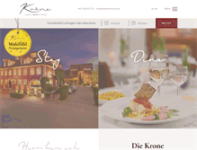 Tablet Screenshot of landhotel-krone.de